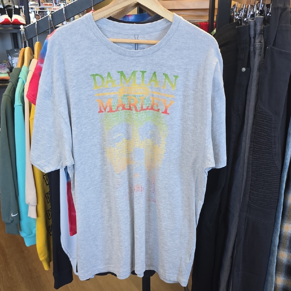 Damian Marley Gray Graphic Tee